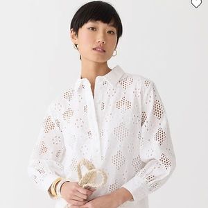 J. Crew Eyelet blouse